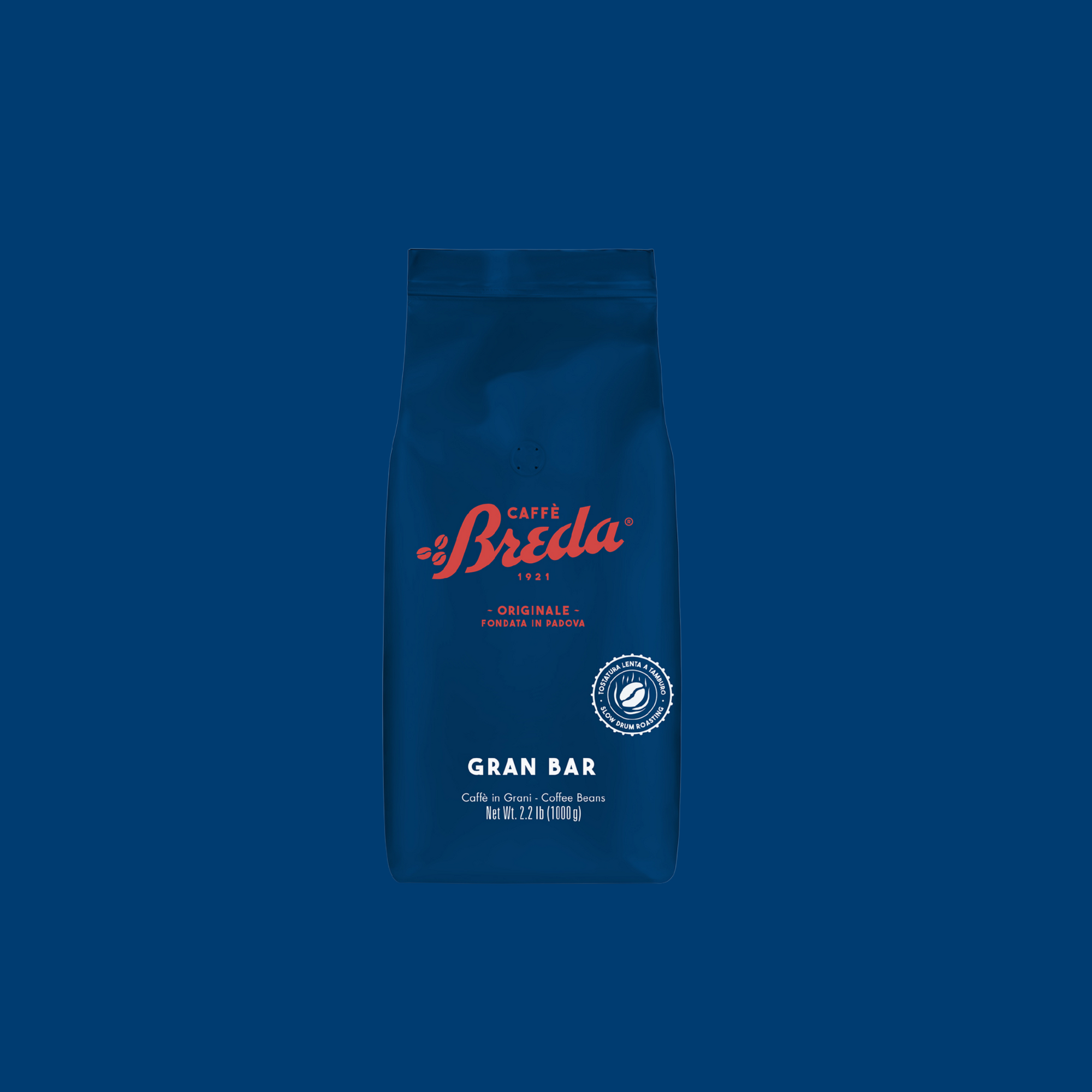 BREDA GRAN BAR ESPRESSO BEANS - 1 KG/2.2 LB