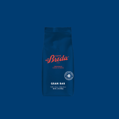 BREDA GRAN BAR ESPRESSO BEANS - 1 KG/2.2 LB